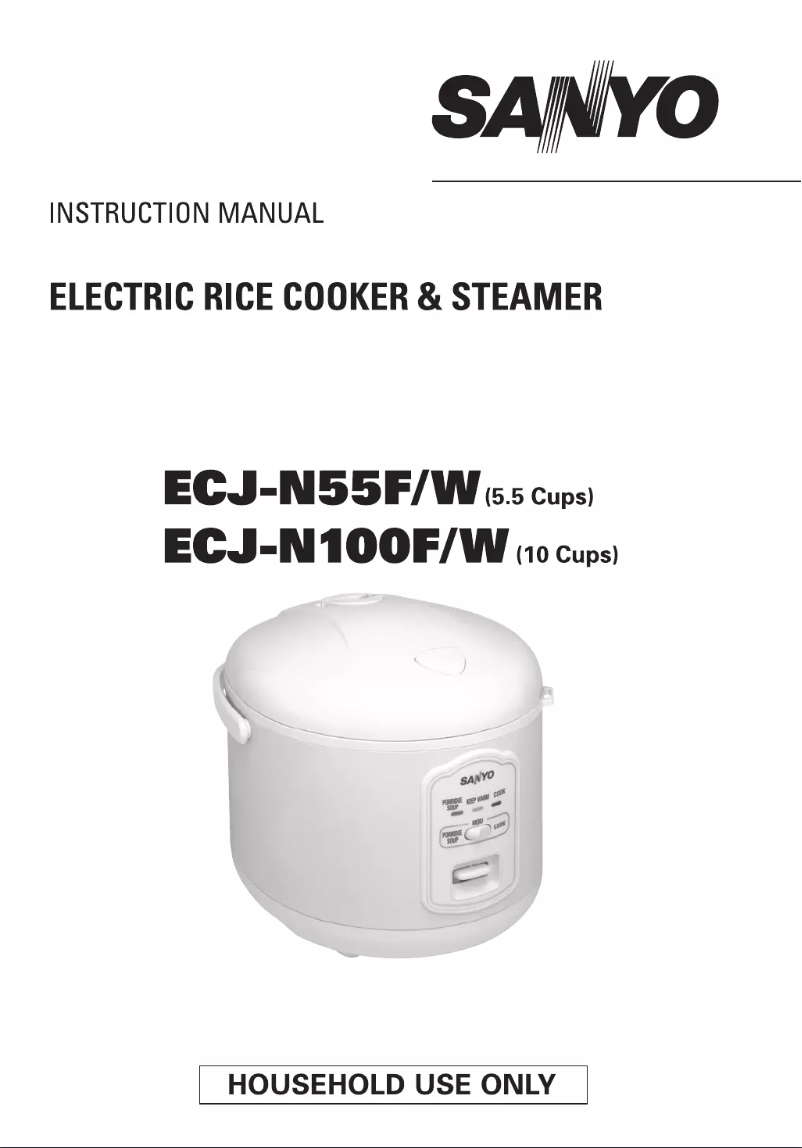 Page 1 de la notice Manuel utilisateur Sanyo ECJ-N55W