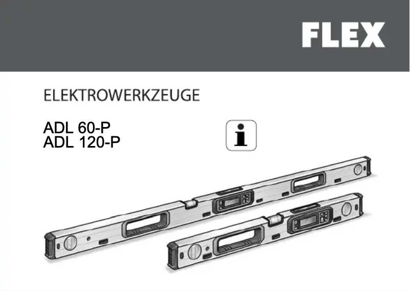 Page n°1 - Manuel utilisateur Flex ADL 60-P