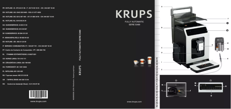 Page n°1 - Manuel utilisateur Krups Evidence EA8928