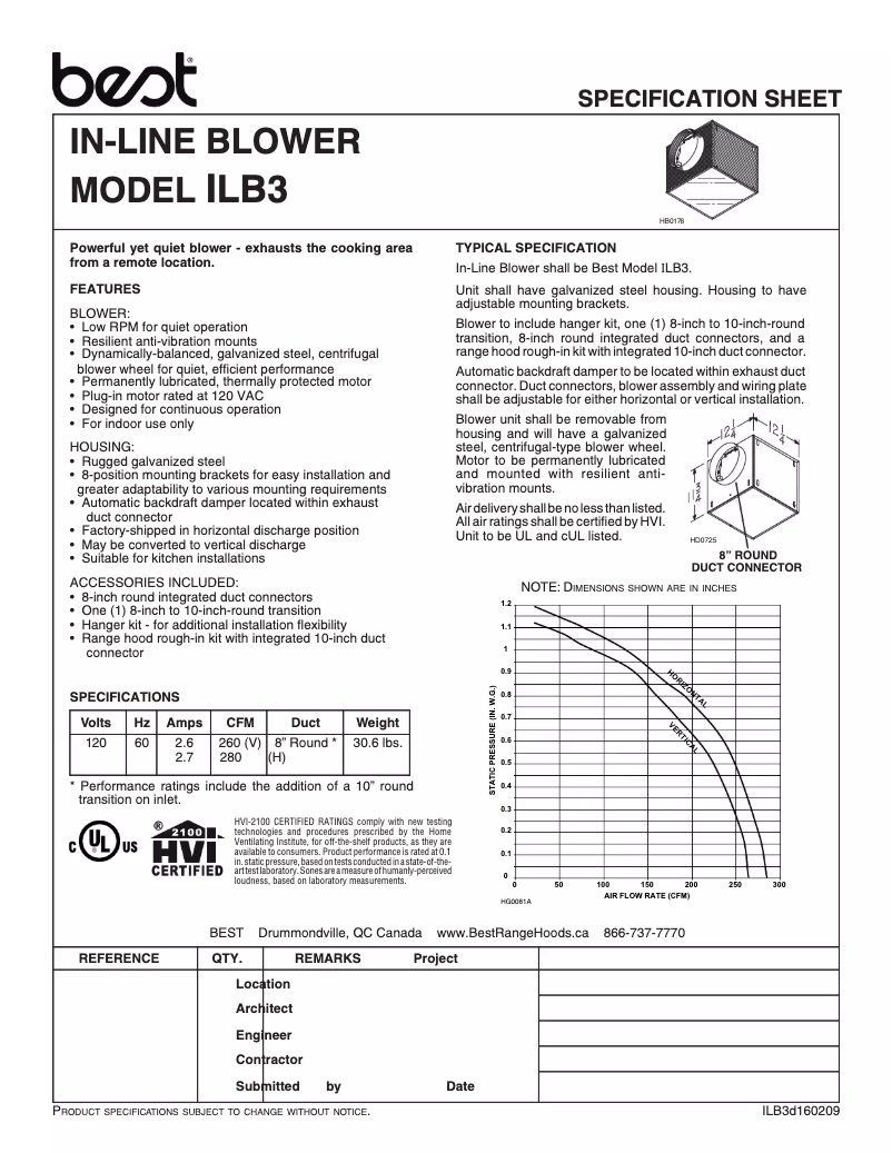 Image de la première page du manuel de l'appareil ILB3