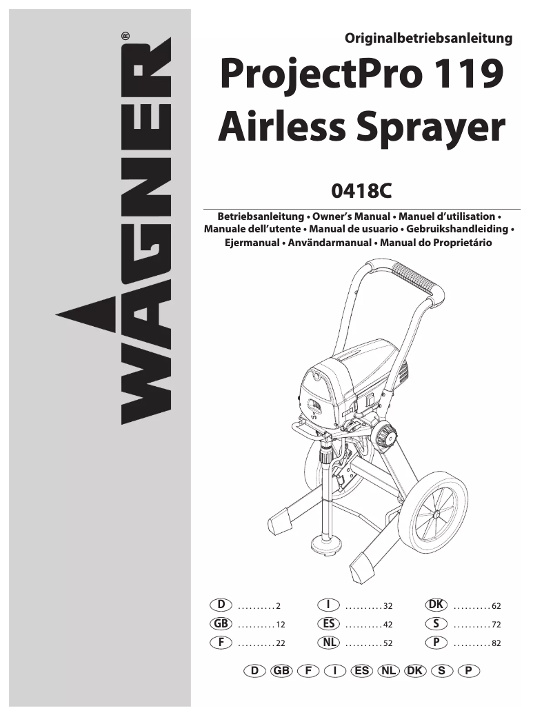 Image de la première page du manuel de l'appareil ProjectPro 119