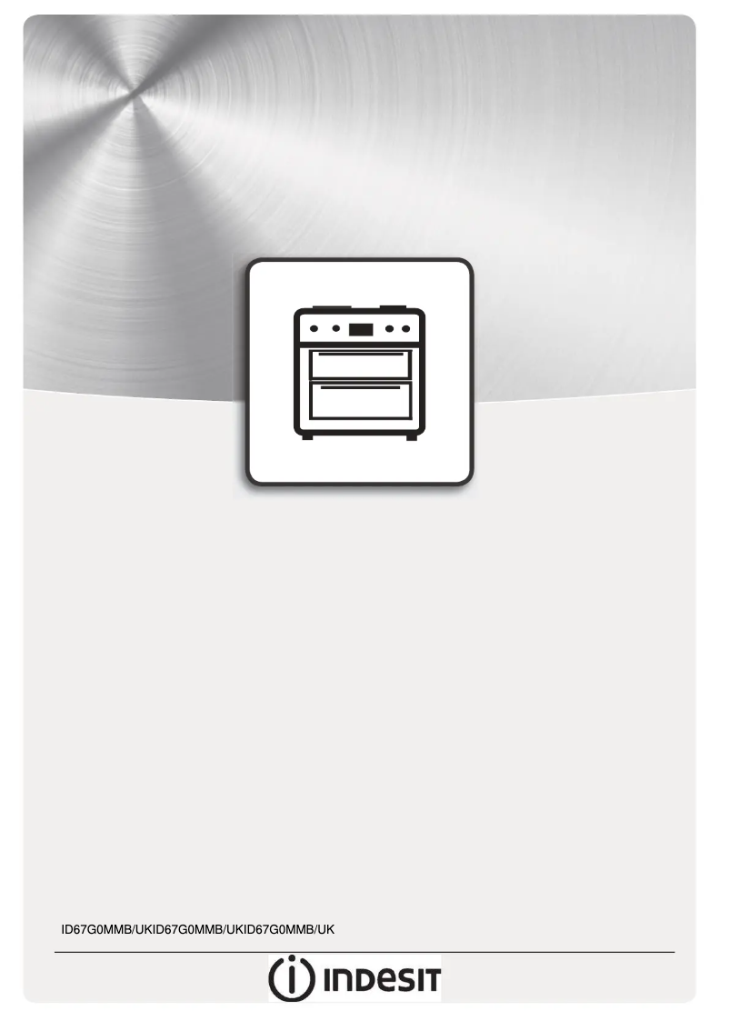 Page 1 de la notice Instructions / montage Indesit ID67G0MMB