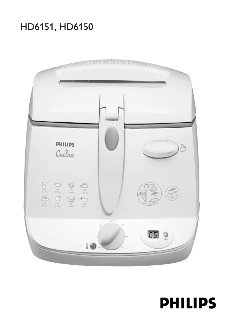 Image de la première page du manuel de l'appareil Cucina HD6150