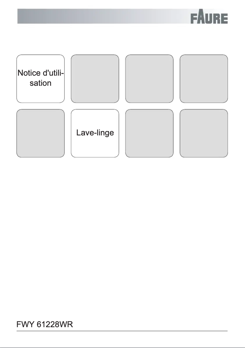 Page 1 de la notice Manuel utilisateur Faure FWY61228WR