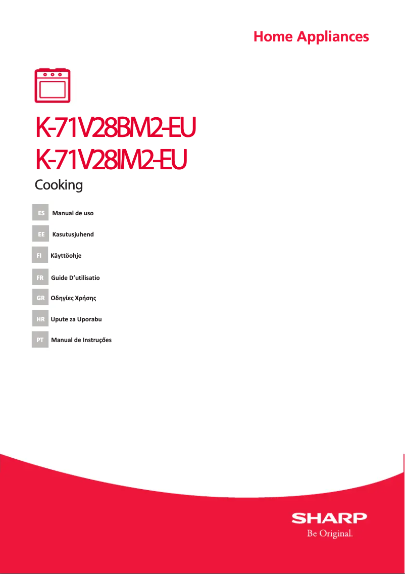 Image de la première page du manuel de l'appareil K-71V28AM2-EU