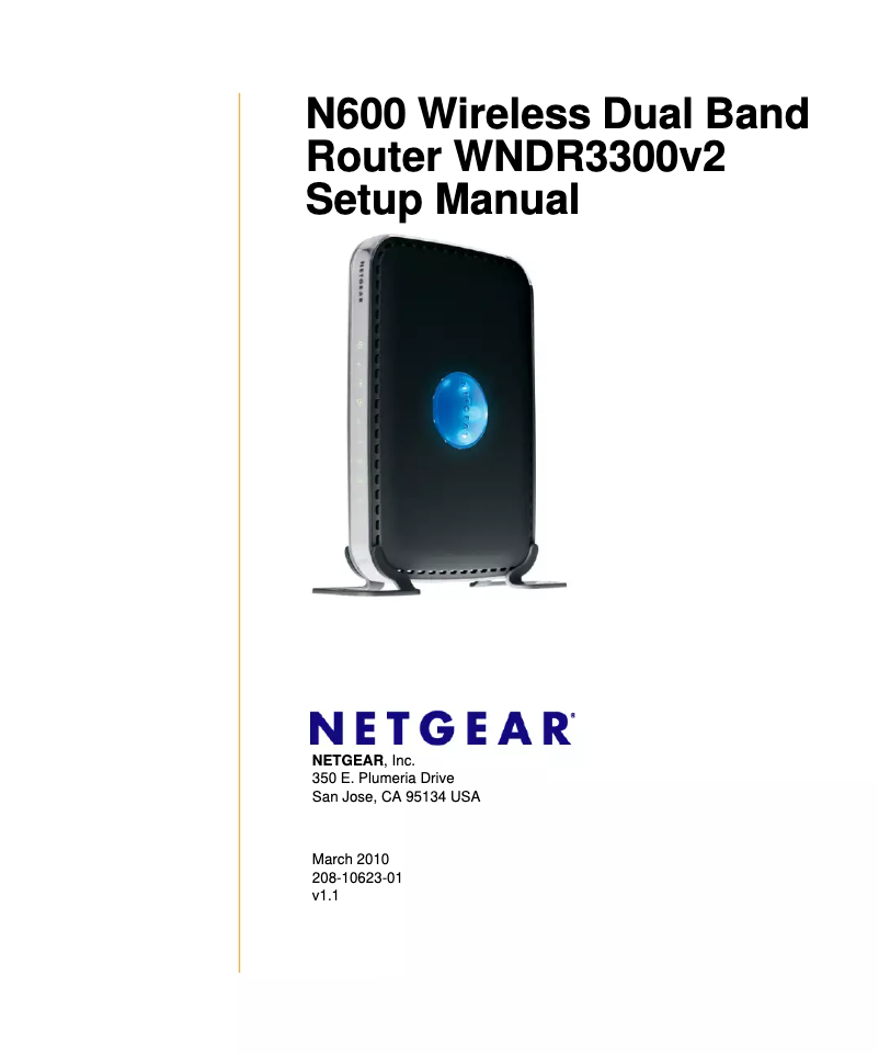 Page 1 de la notice Manuel utilisateur Netgear WNDR3300v2