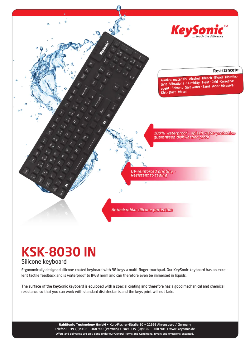 Image de la première page du manuel de l'appareil KSK-8030IN