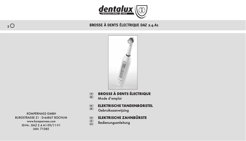 Page 1 de la notice Manuel utilisateur Dentalux DAZ 2.4 A1