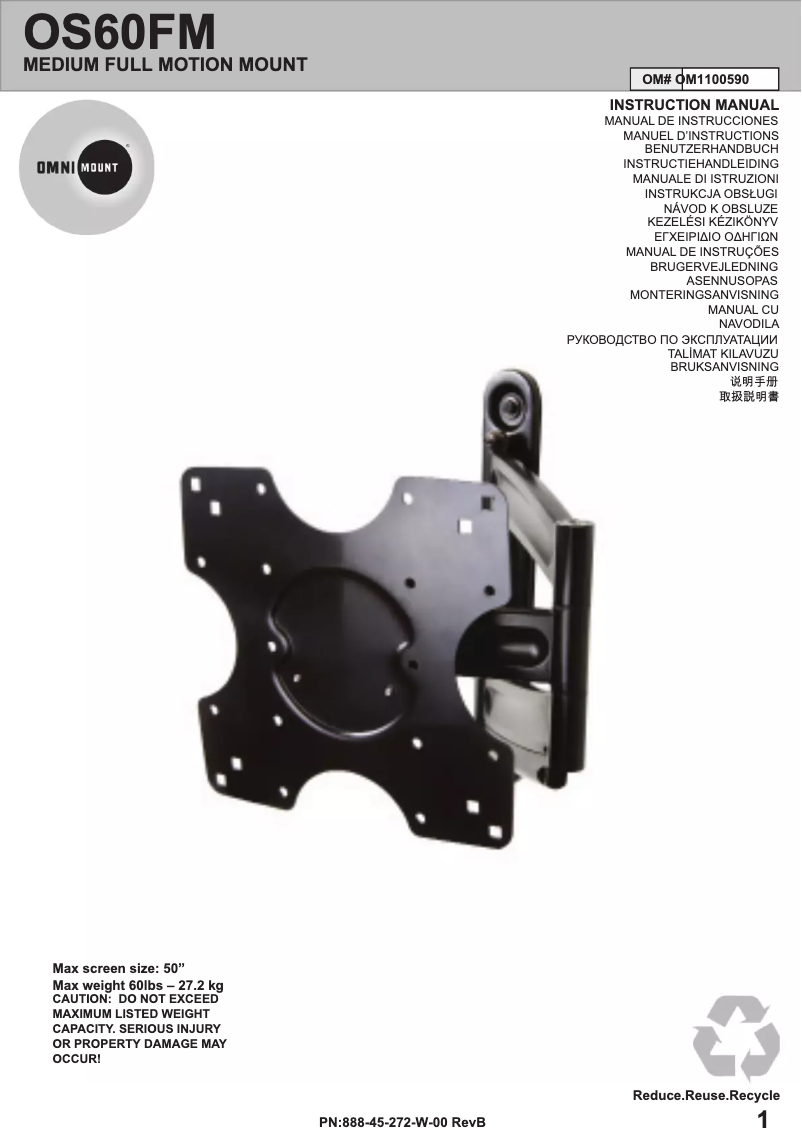 Image de la première page du manuel de l'appareil OS60FM