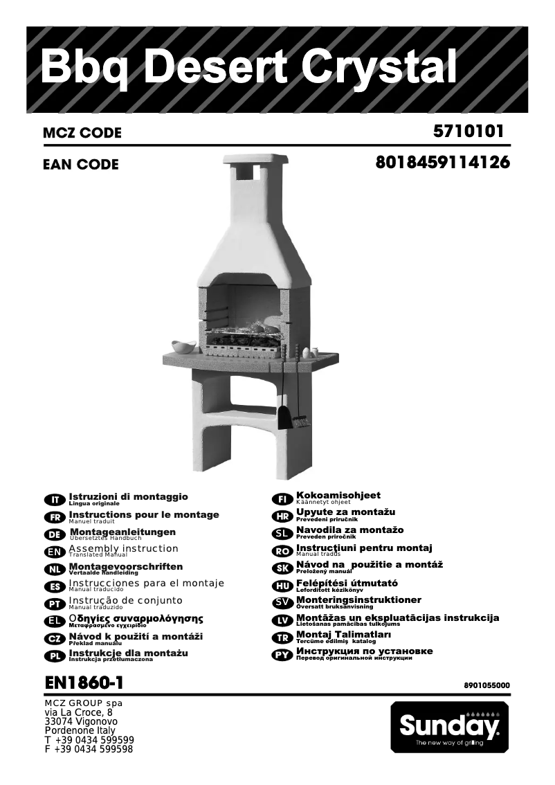 Page n°1 - Manuel utilisateur Sunday Desert