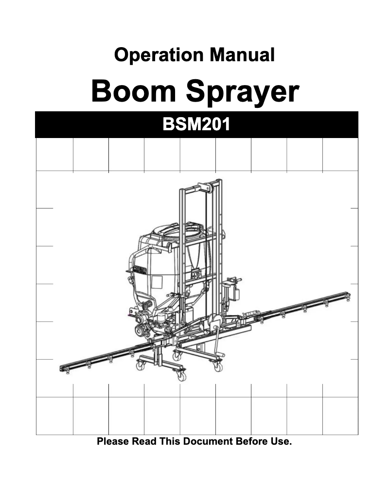 Image de la première page du manuel de l'appareil BSM201