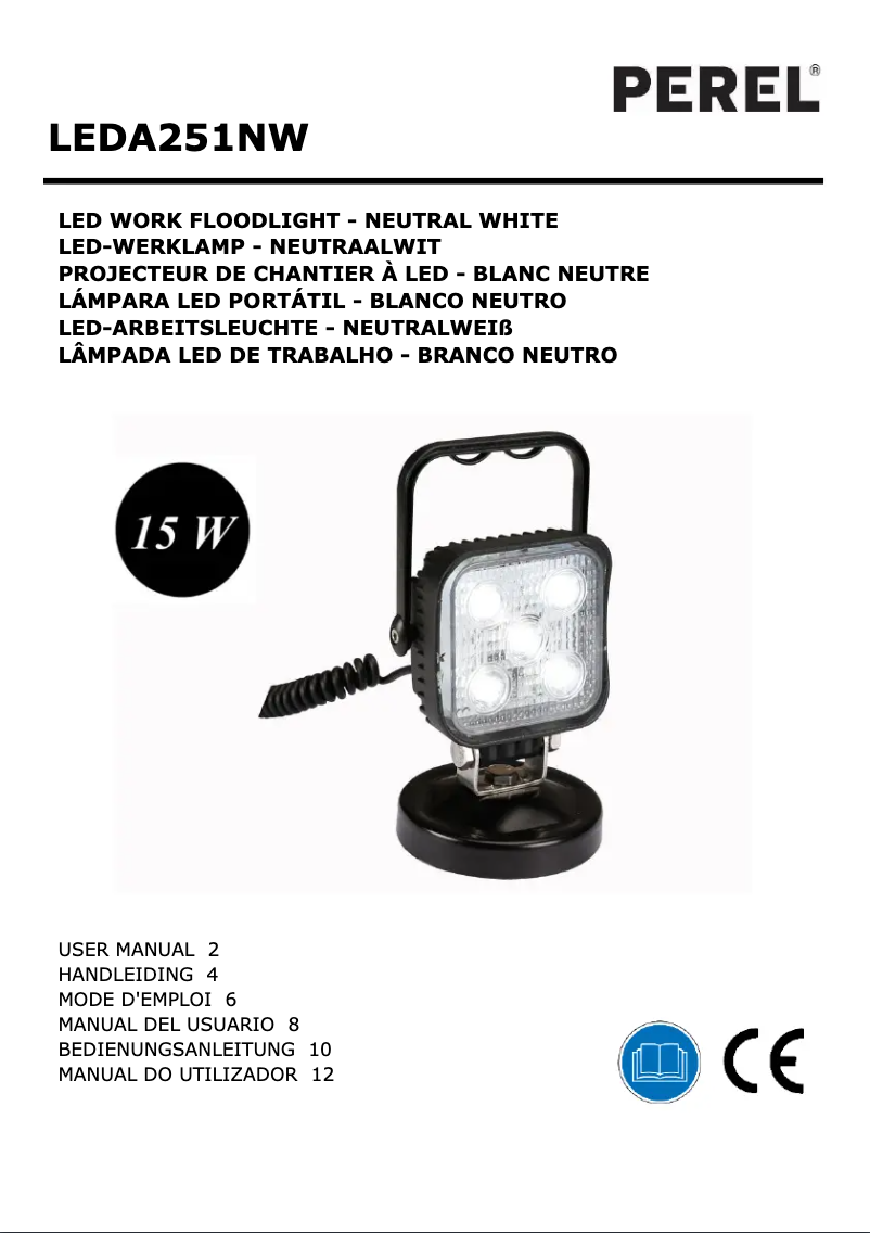Page n°1 - Manuel utilisateur Perel LEDA251NW