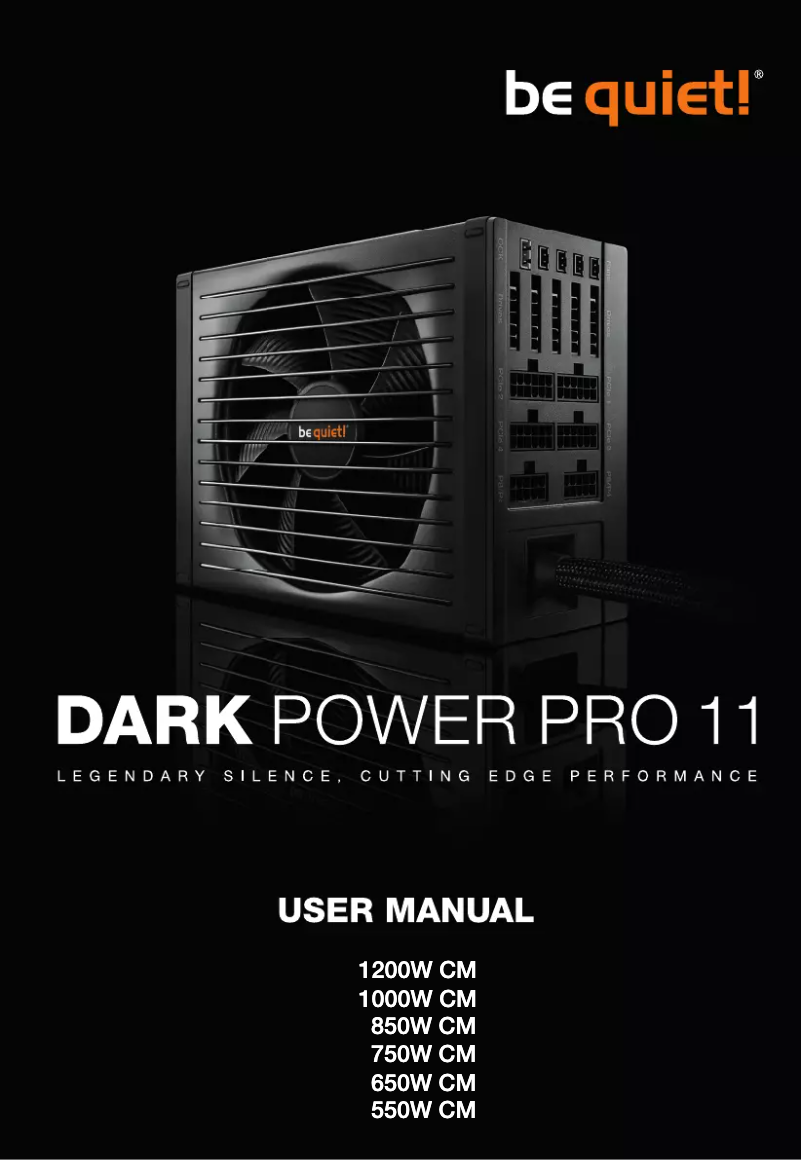 Page n°1 - Manuel utilisateur Be Quiet! Dark Power Pro 11