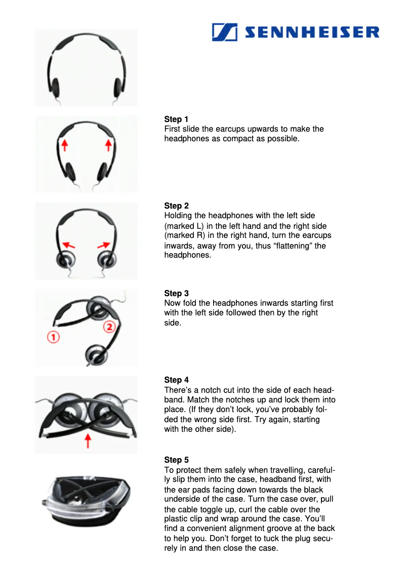 Page n°1 - Manuel utilisateur Sennheiser PX 200W