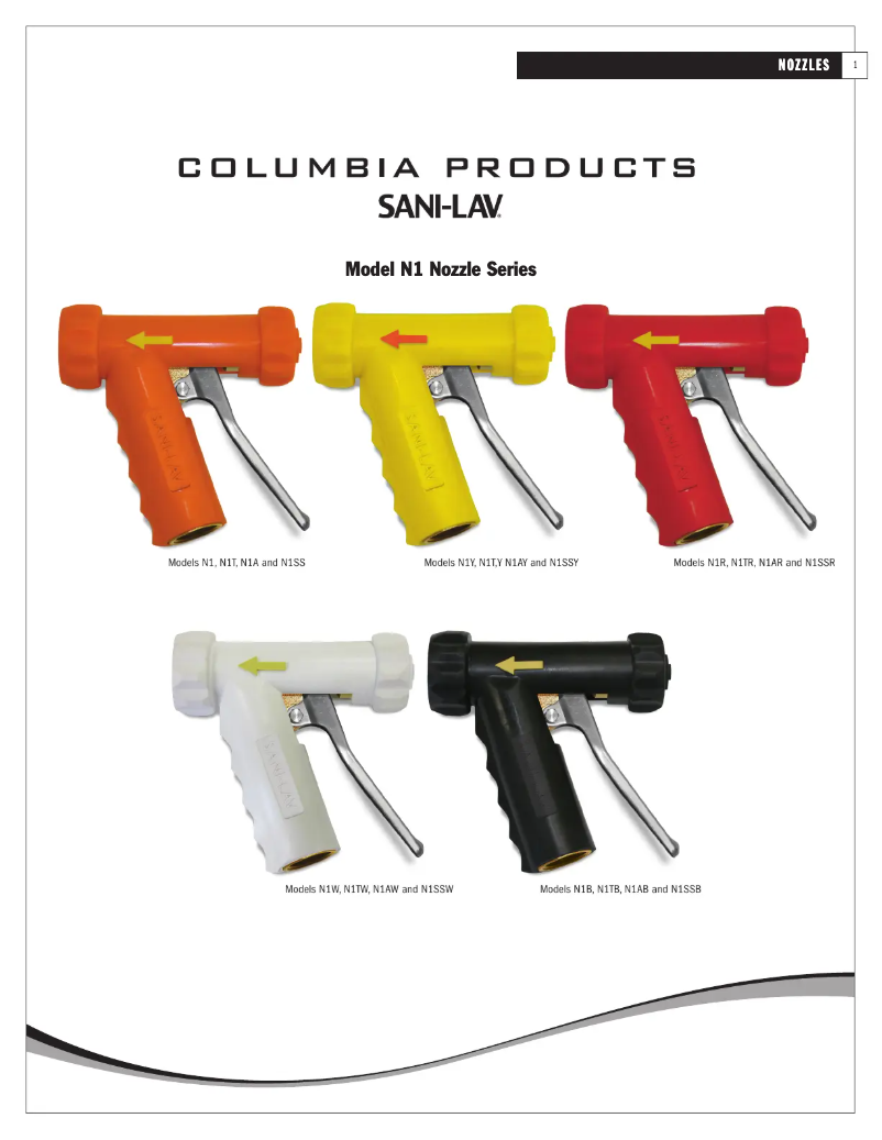 Page 1 de la notice Manuel utilisateur Sani-Lav N1TY