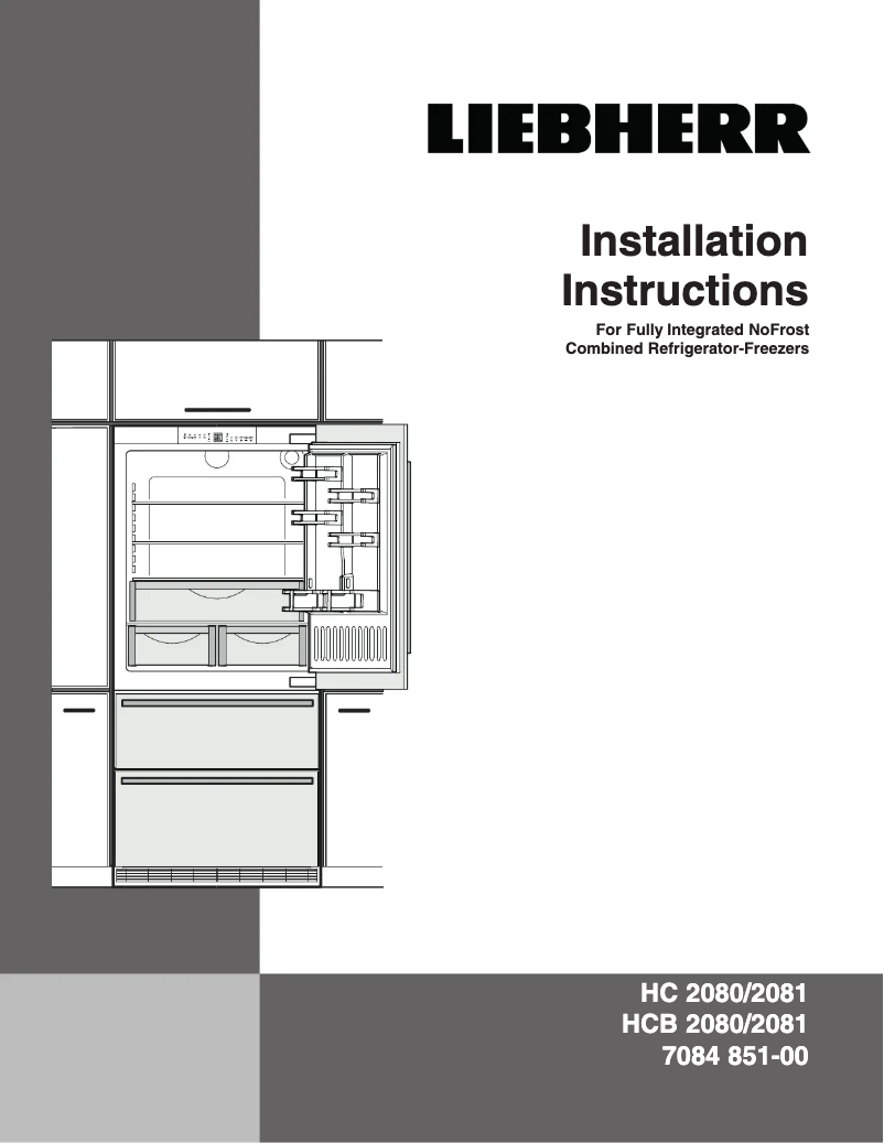 Page n°1 - Guide d'installation Liebherr HC 2080