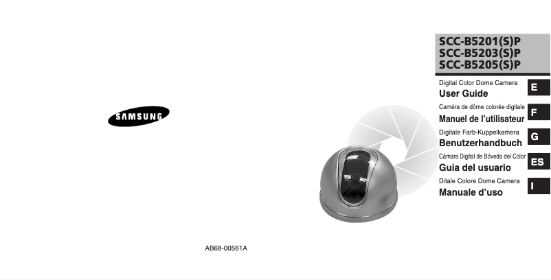 Image de la première page du manuel de l'appareil SCC-B5203P