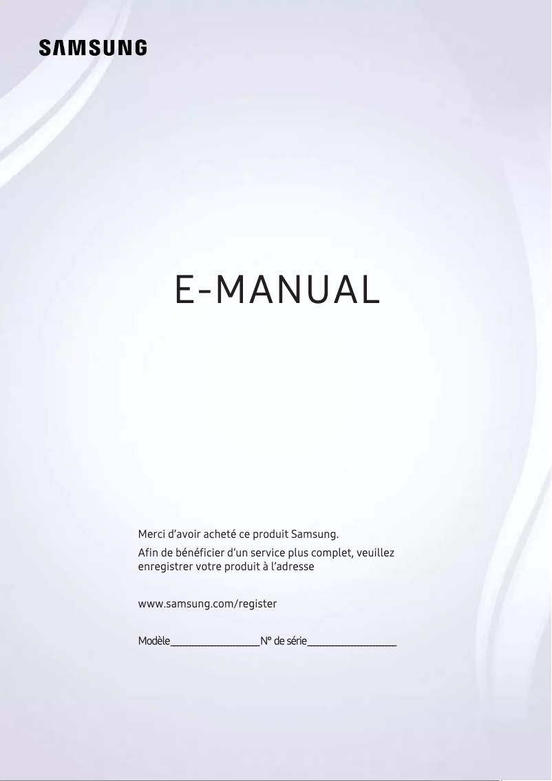 Image de la première page du manuel de l'appareil UA50MU7000S