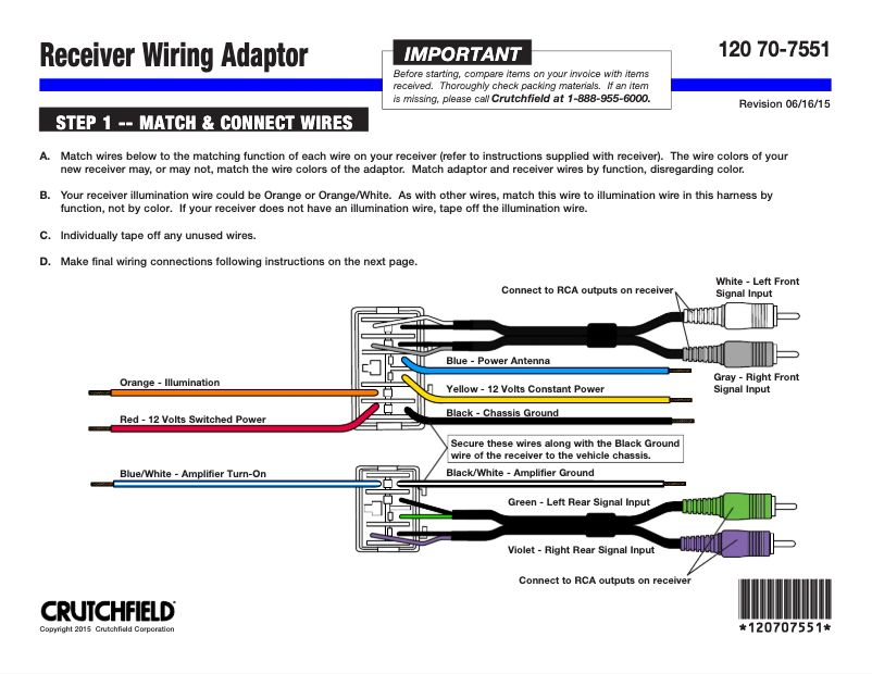 Page n°1 - Manuel utilisateur Metra 70-7551