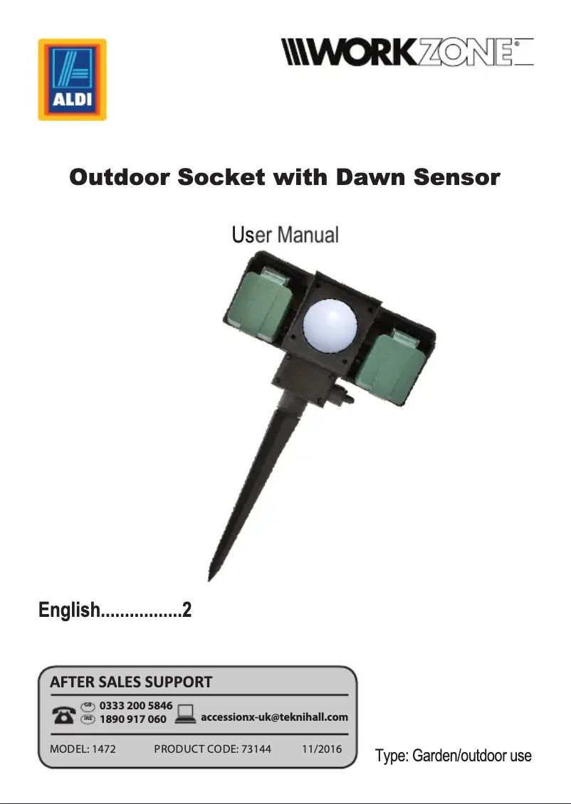 Page 1 de la notice Manuel utilisateur Workzone 1472