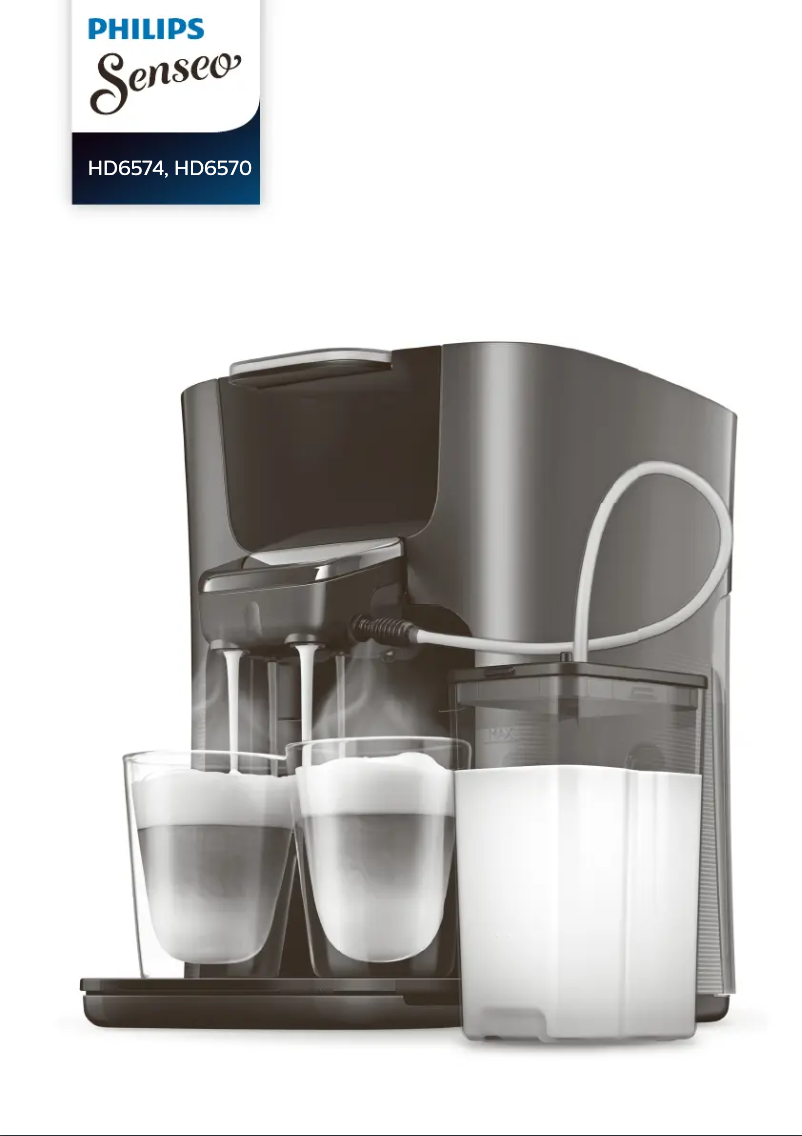 Page n°1 - Manuel utilisateur Philips Senseo Latte Duo Plus HD6574