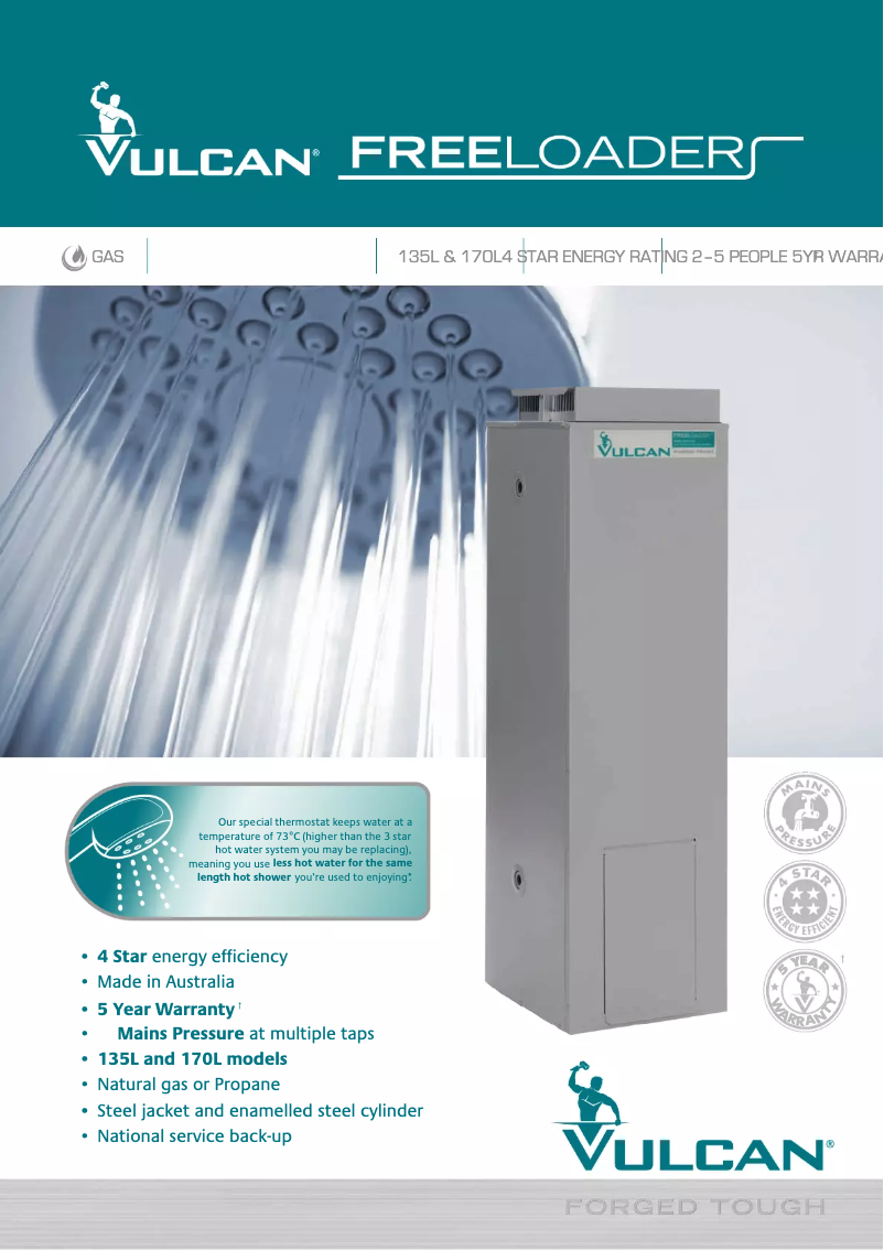 Page n°1 - Manuel utilisateur Vulcan Freeloader 135L