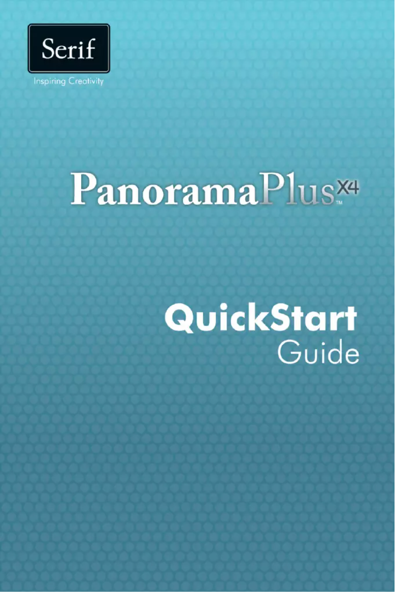 Page n°1 - Manuel utilisateur Serif PanoramaPlus X4