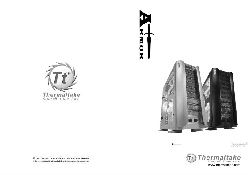Page n°1 - Manuel utilisateur Thermaltake Armour VA8003BWS