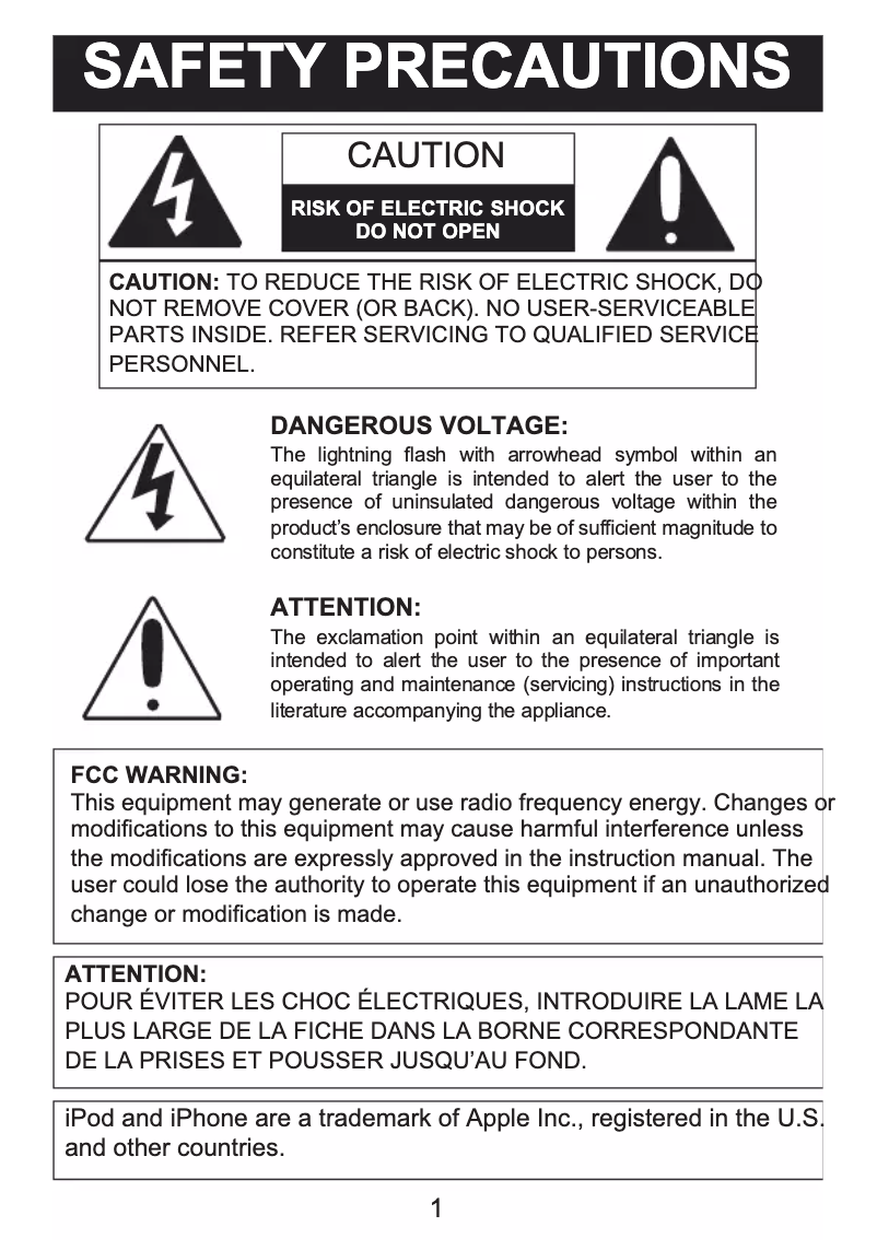 Page 1 de la notice Manuel utilisateur Memorex PurePlay