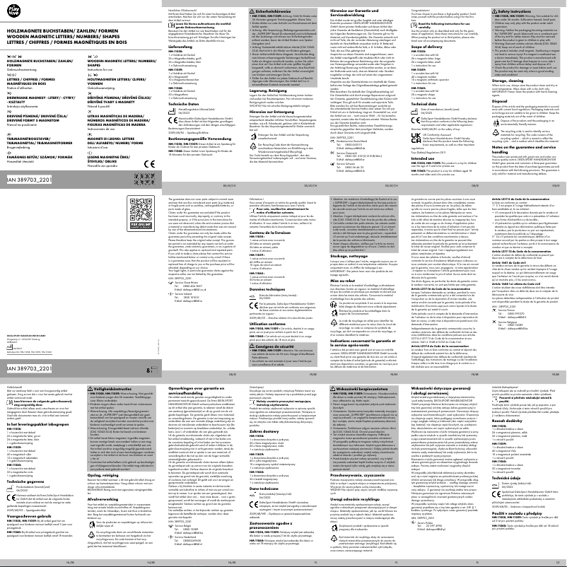 Imagen de la primera página del manual del dispositivo IAN 389703