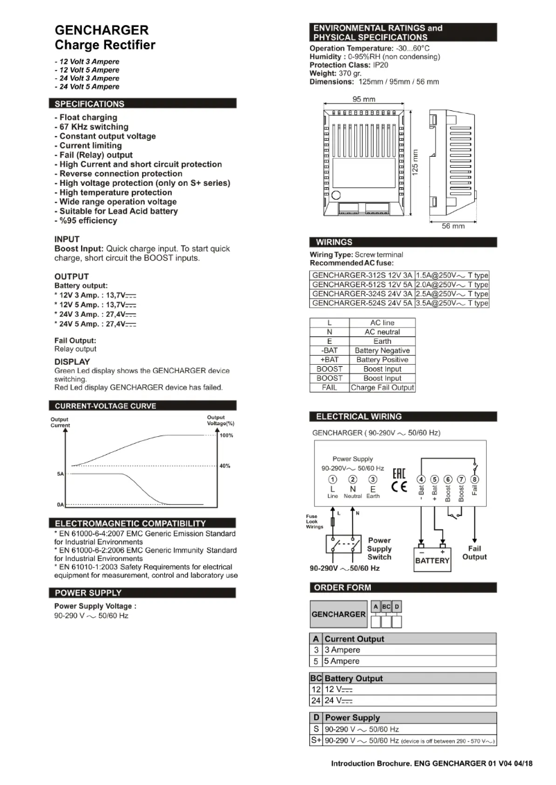 Page n°1 - Manuel utilisateur Emko GENCHARGER