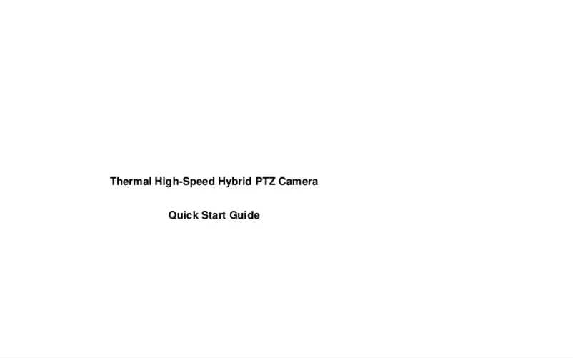 Page 1 de la notice Guide de démarrage rapide Dahua Technology TPC-PT8420A-TB