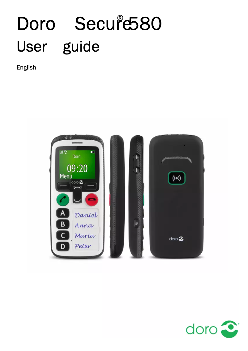 Page 1 de la notice Manuel utilisateur Doro Secure 580