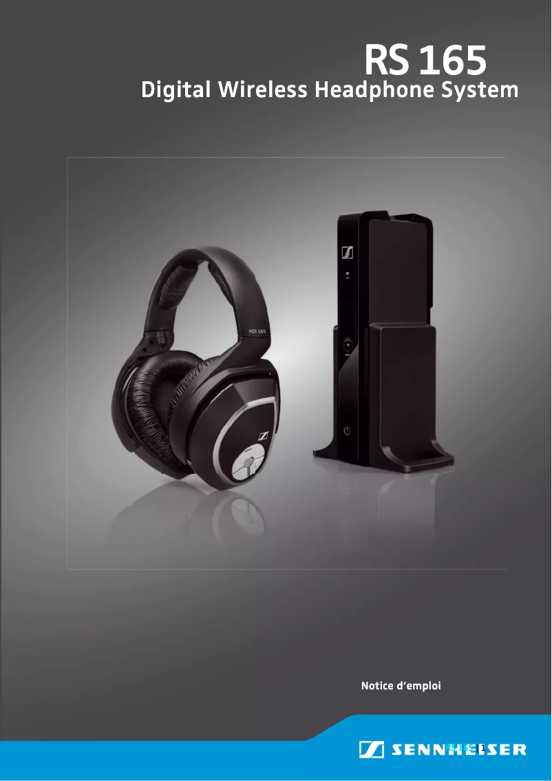Page 1 de la notice Manuel utilisateur Sennheiser RS 165