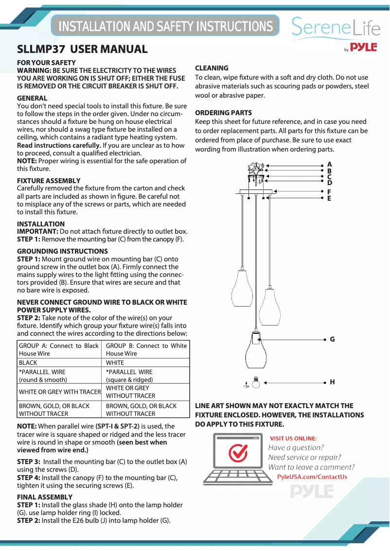 Image de la première page du manuel de l'appareil SLLMP37