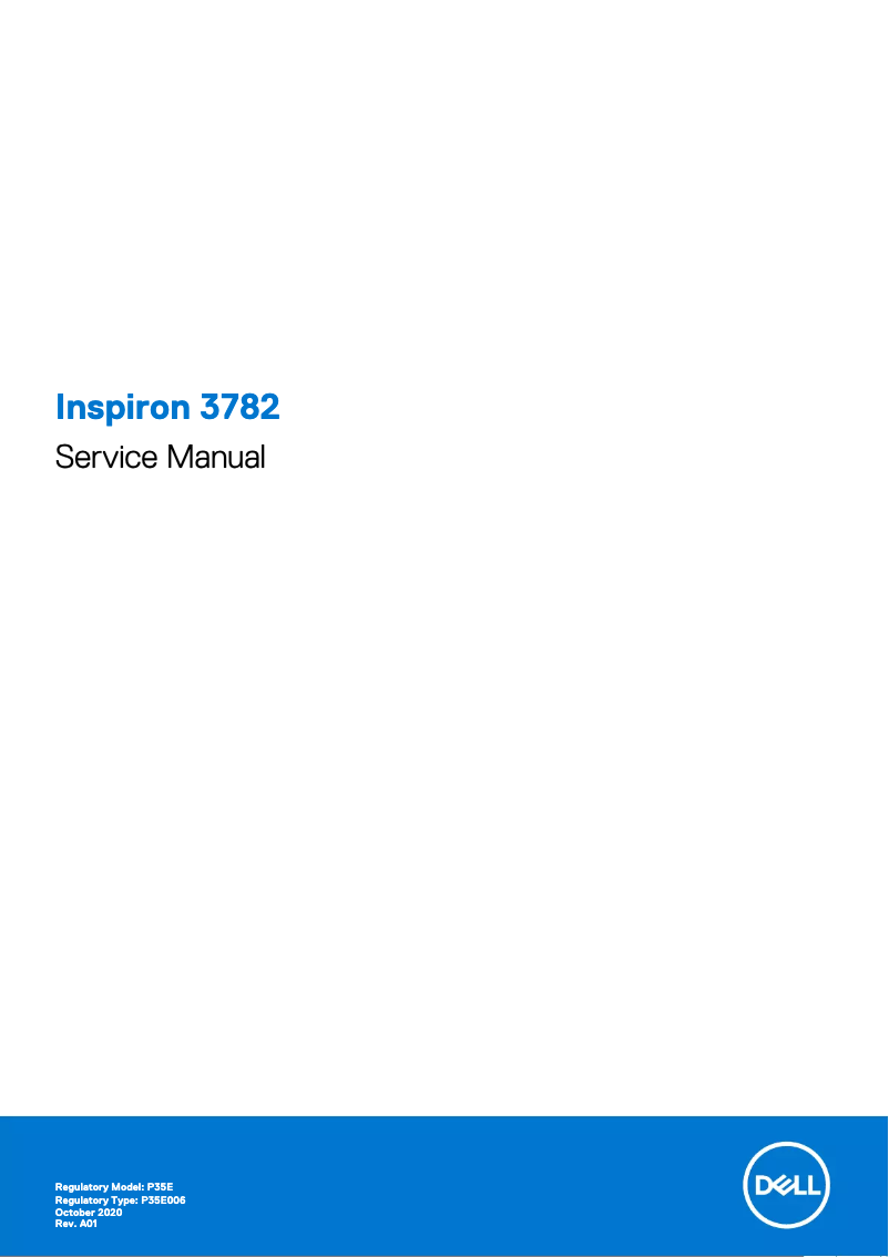 Page 1 de la notice Manuel utilisateur Dell Inspiron 3782