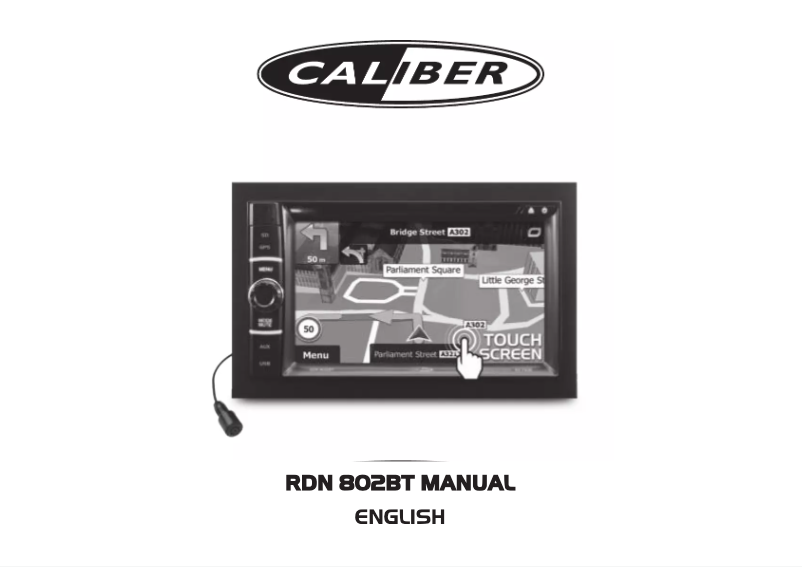 Imagen de la primera página del manual del dispositivo RDN802BT