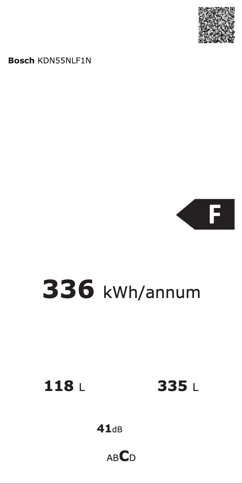 Page n°1 - Manuel utilisateur Bosch KDN55NLF1N
