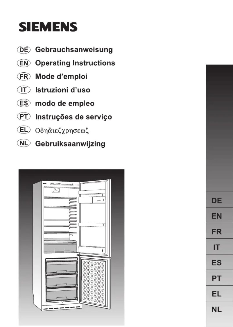 Page 1 de la notice Manuel utilisateur Siemens KG36SX00