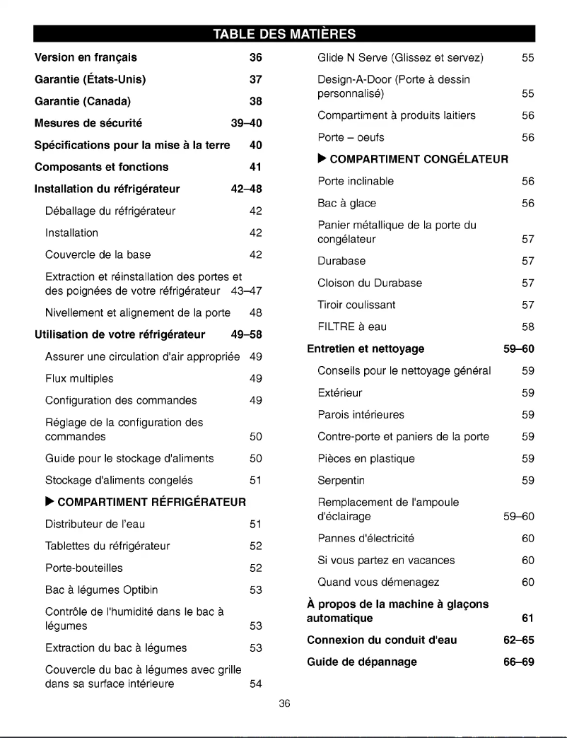 Page 1 de la notice Manuel utilisateur LG LRFC21760SW