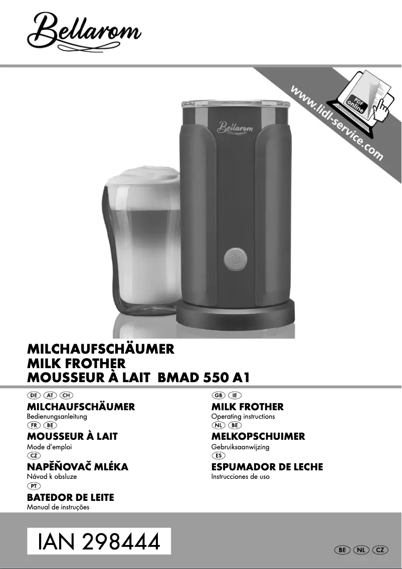 Page n°1 - Manuel utilisateur Bellarom BMAD 550 A1