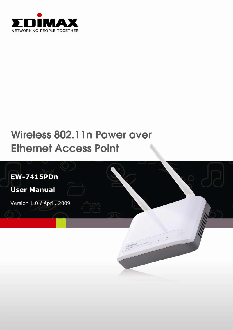 Imagen de la primera página del manual del dispositivo EW-7415PDn