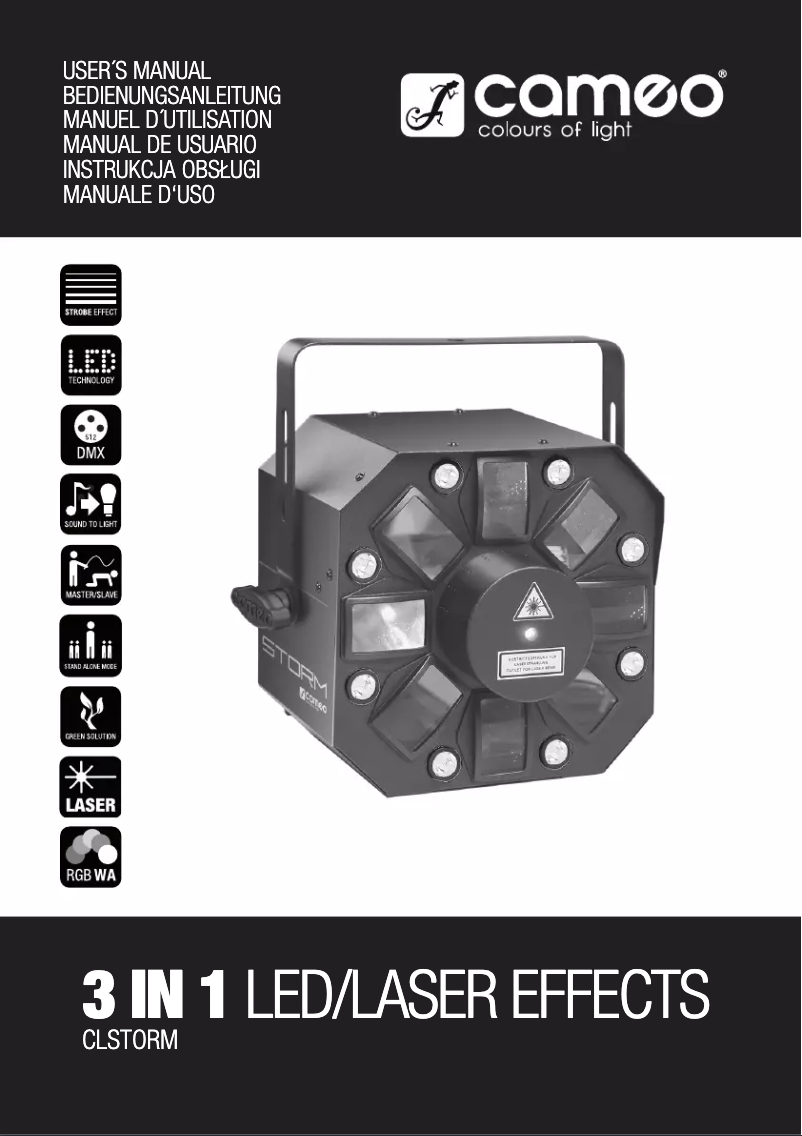 Image de la première page du manuel de l'appareil CLSTORM 3 in 1