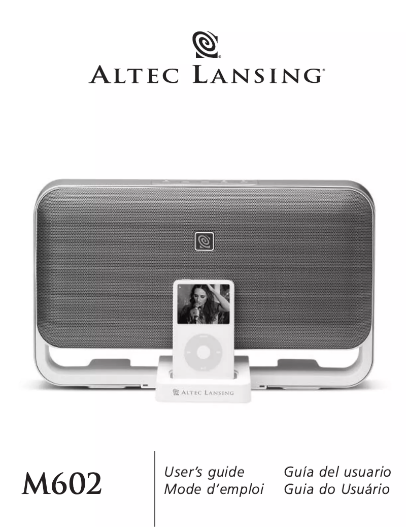 Page n°1 - Manuel utilisateur Altec Lansing M602