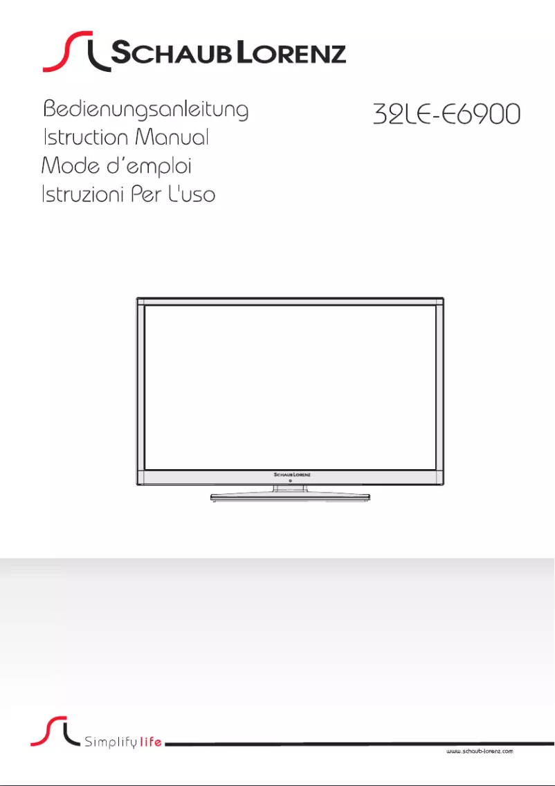 Imagen de la primera página del manual del dispositivo 32LE-E6900