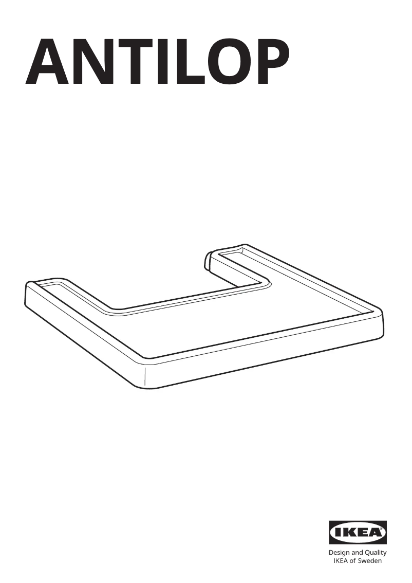 Image de la première page du manuel de l'appareil ANTILOP 201.690.74