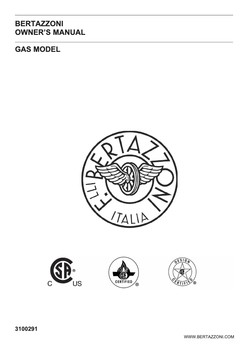 Image de la première page du manuel de l'appareil PROF486GGASART