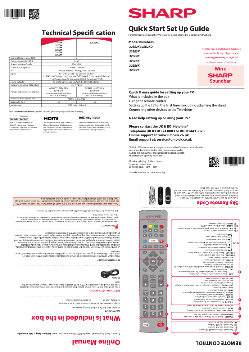 Image de la première page du manuel de l'appareil 32EE2K