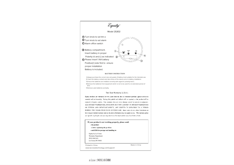 Image de la première page du manuel de l'appareil 25302PK