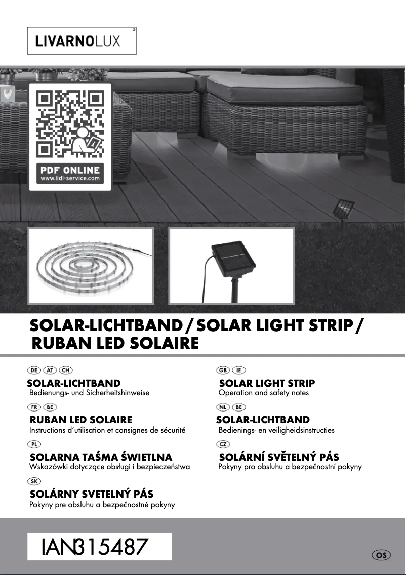 Image de la première page du manuel de l'appareil IAN 315487